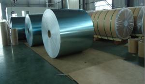 China Hydrophilic Aluminum Heat Transfer Foil Hot Rolled Blue Color For Evaporator factory