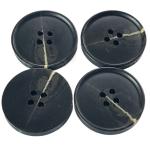 Fake Horn Button Imitation Horn Effect Side Logo Four Hole 40L Little Rim With
