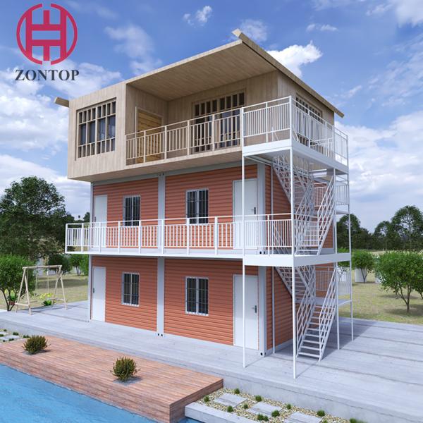 Zontop Fully Furnished Prefabricated Storage 40 Ft Flat Pack Shipping Container