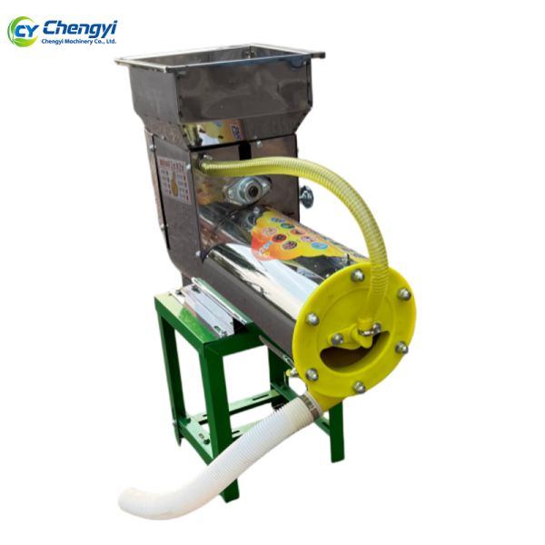 Close-up view of Cassava Grater Machine components