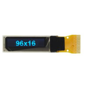 China COG Monochrome Mini Size 0.69'' OLED LCD Panel 96X16 Dots Display Module factory