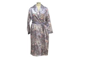 China Beautiful Ladies Night Dresses Sleepwear 83% Polyester 17% Cotton Lace Nightgown factory
