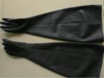 plane sandblasting / sand blasting gloves with particles