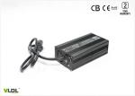 Small Black Silver Sealed Lead Acid Battery Charger , 12V 10A Aluminum Shell