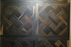 China Versailles in White Oak engineered parquet tiles with different stains and finishing factory