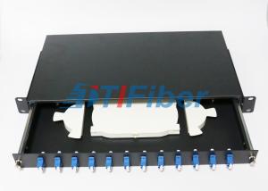 China 12 Duplex Port Fiber Optic Terminal Box with 19 Inch Standard Structure factory