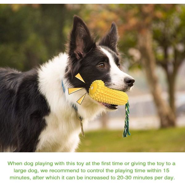 China Dog Chew Toys for Aggressive Chewers, Indestructible Tough Squeaky Interactive Dog Toys, Puppy Teeth Chew Corn factory