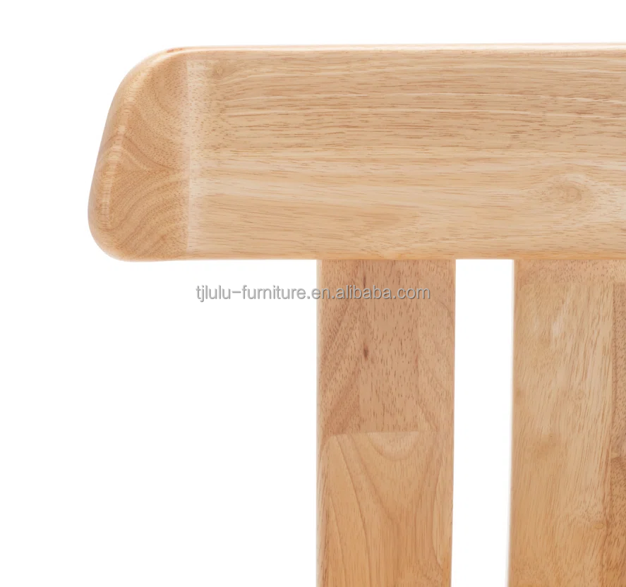 Solid Wood Dining Chair Vintage High Back Furniture for Modern Home Collection