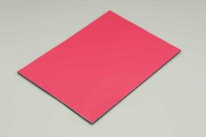 China Rose Red Antibacterial PE Aluminum Composite Panel Interior Wall Paneling 244cm factory
