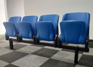 China Spectator Permanent Grandstands Fixed Tip Up Seating PE Material For Stadium factory