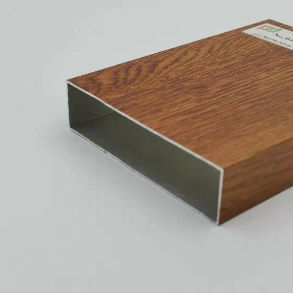 Libya T5 6063 Wood Finish Aluminium Profiles For Kitchen Cabinet