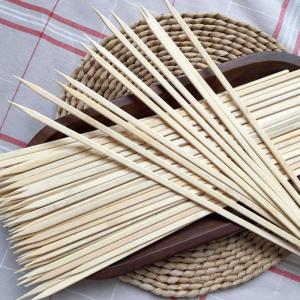 China Wholesale Custom Biodegradable Bamboo Sticks Barbecue skewers bbq Round Bamboo Sticks factory