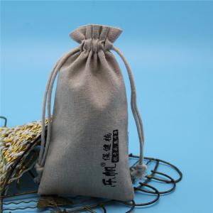China Jute / Linen Gift Package Natural color Custom Printed Jute Bags factory