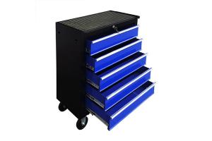 China Red 24in Metal Rolling Tool Chest Cabinet Combo toolbox With 5 Drawers On Wheels factory