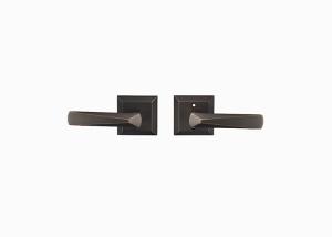 China Passage American Door Handles Reversible Non Locking Lever Set For Hallway / Closet factory
