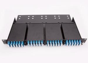 China Data Center MPO Splitter Cassette No Cover , 96 Cores Max 4 Pcs Wall Mount Fiber Enclosure factory