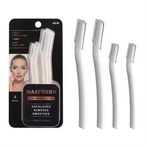 China eyebrow razor single blade smooth ABS plastic handle factory