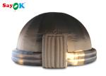 Black Inflatable Planetarium For Schools Education / Digital Mobile Planetarium