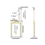 High Capacity High Cycle Time Lipo Battery Rechargeable Batteries 955565 3.7v