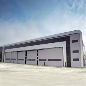 China Industrial Steel Structure Aircraft Telescopic Hangar Sliding Door Aircraft Hangar Prefabricated Metal Building factory
