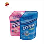 PET/OPP/AL Liquid Spout Bags Liquid Detergent Pouch CMYK Color