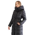 FODARLLOY Ladies Warm Hooded Cotton-Padded Clothes Slim Long Down Winter Jackets