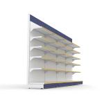factory price multi layers steel supermarket shelf/ high quality metal double