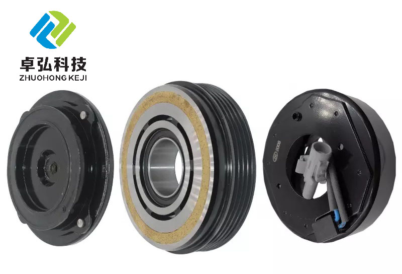 Auto AC Compressor Pulley Clutch Kit 4PK 110MM 12V For BMW Europe 740 2005-2008 4000