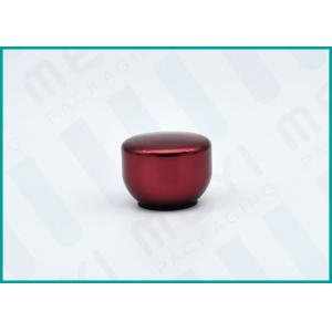 Smooth Red Perfume Bottle Caps Customized Shape With Purple Stepped Collar