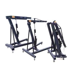 China 2t Folding Shop Crane Mobile Engine Hoist Lifter Workshop Lift Hydraulic factory