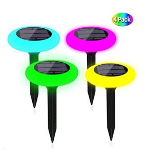 China 18MCD 4 Pack IP65 Colour Changing Solar Garden Lights factory