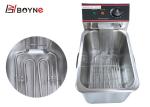 Fast Food Electric Fryer 4L Snack Fryer Stainless Steel Kitchen Equipments