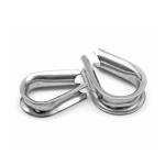 Chicken Heart Shaped Tube Thimble Ring Stainless Steel For Wire Rope Loop