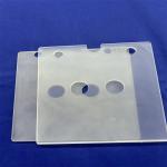 Professional Custom High Temperature Resistance Frosted Perforated Quartz Glass