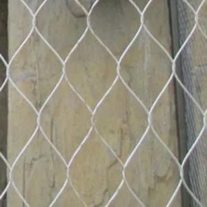 China Ss 316 Stainless Steel Wire Rope Ferrule Mesh Netting For Balustrade factory