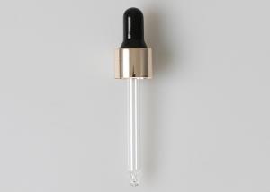 China 18mm Neck Bottle Dropper Cap , Glass Oil Dropper Aluminum Collar factory