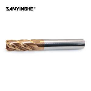 China HRC65 Corner Radius Milling Cutter Burr Metric End Mill For Cutting Stainless Steel factory