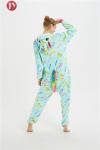 Wholesale Soft Polyester Fluffy Flannel Fleece Unicorn Kigurumi Costume Pajamas