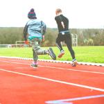 Semi Prefabricated System Running Track High Standard Tartan Athletic Rubber