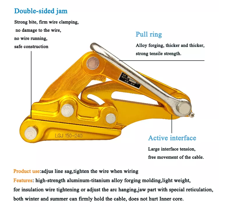 40KN Self-Gripping Cable Clamps for 300-400mm2 Conductors