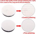38pcs 3In Car Polishing Pad Kit 7.5cm Polisher Attachment For Drill