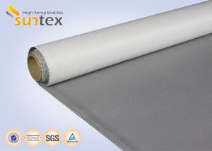 China Air Distribution 13.5OZ PU Coated Fiberglass Fabric For Smoke And Fire Curtains factory