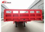 13 Meters 3 Axles Commercial Flatbed Trailer With Dual Line Brake System
