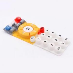 China Silkscreen Printing Conductive Custom Silicone Rubber Keypads on sale