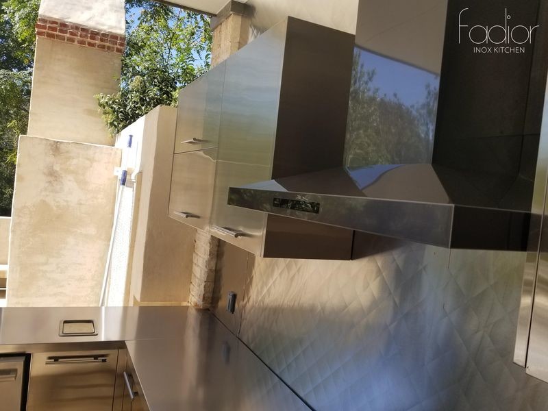 OEM Outdoor Kitchen Stainless Steel Sink Cabinet With Integrated Modern Appliances