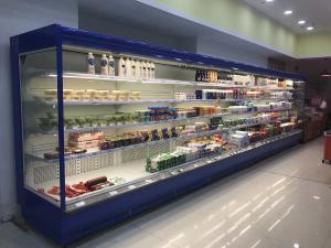 China Remote Refrigeration Multi Deck Display Chiller / Beverage Display Cooler factory