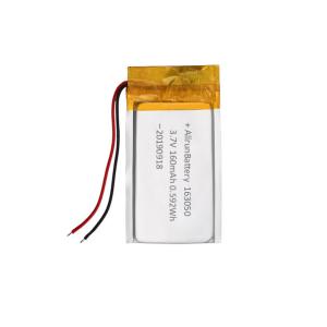 China 160mAh 163050 Rechargeable Lithium Ion Polymer Battery Pack 3.7 V factory
