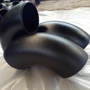 China Butt Welded ASTM SCH40 LR Seamless Pipe Elbow A234 WPB Pipe Fittings Hot Pushing factory