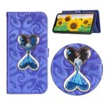 Iphone, Samsung flowing heart wallet leather case, Iphone Xs Max wallet leather