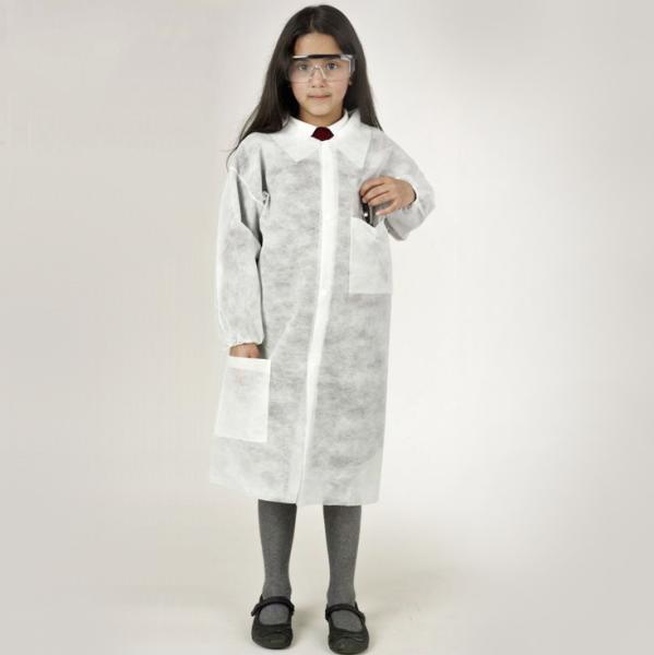 OEM white kids adult cheap disposable lab coat SMS anti static mmedical dental